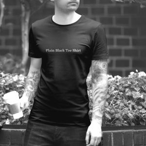 Plain Black Tee Shirt - Men’s /unisex